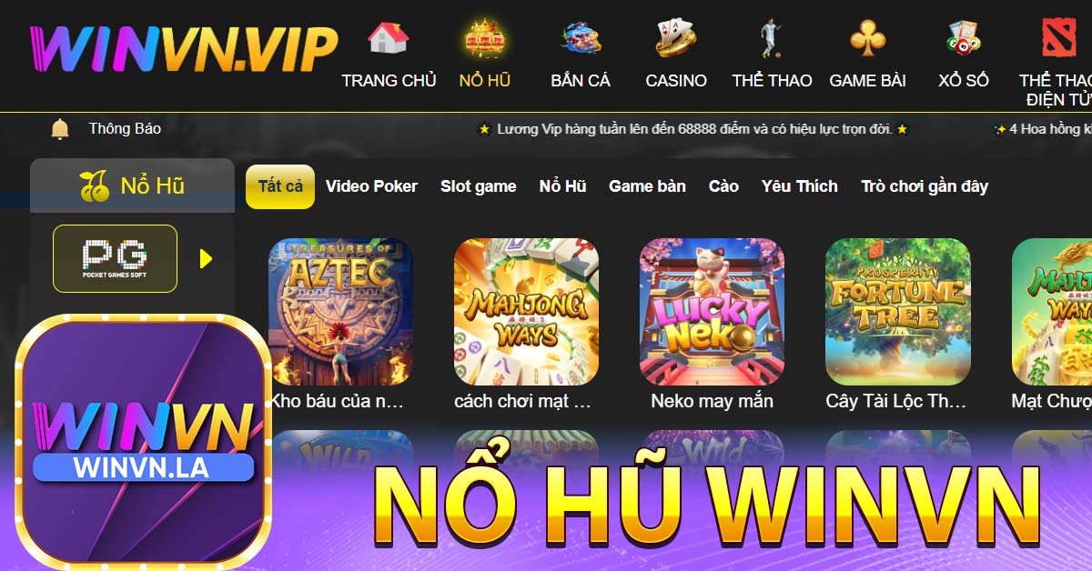 Tính năng nổi bật của game nổ hũ Winvn